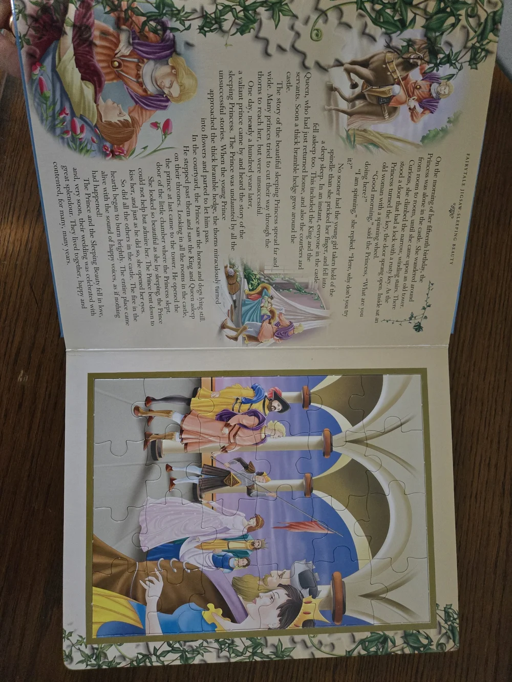 Fairy Tale Jigsaw Puzzle Book - Colorful Illustrated Cover